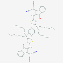 Picture of 10,13-Bis[[1-(dicyanomethylene)-3-oxoindan-2-ylidene]methyl]-3,3,7,7-tetrahexyl-3,7-dihydro-1,2:5,6-bis(epithioetheno)-s-indacene