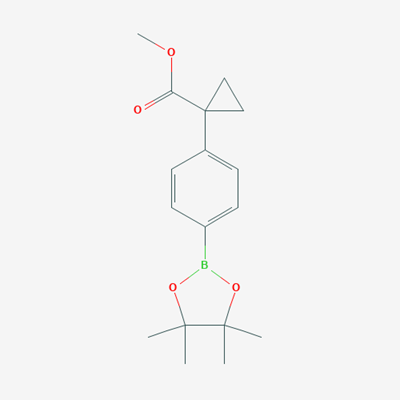 Picture of Methyl 1-(4-(4,4,5,5-tetramethyl-1,3,2-dioxaborolan-2-yl)phenyl)cyclopropanecarboxylate