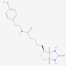 Picture of N-(4-Hydroxyphenethyl)-5-((3aS,4S,6aR)-2-oxohexahydro-1H-thieno[3,4-d]imidazol-4-yl)pentanamide