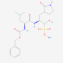 Picture of Sodium (2S)-2-((S)-2-(((benzyloxy)carbonyl)amino)-4-methylpentanamido)-1-hydroxy-3-(2-oxopyrrolidin-3-yl)propane-1-sulfonate