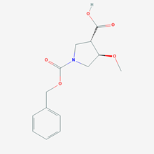 Picture of trans-1-((benzyloxy)carbonyl)-4-methoxypyrrolidine-3-carboxylic acid